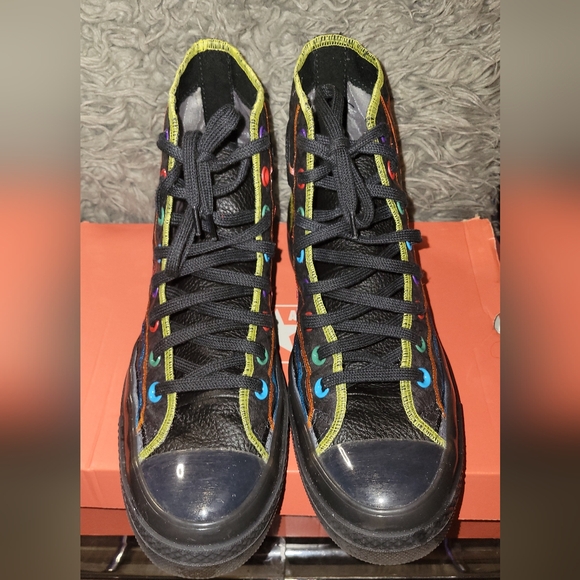 CONVERSE Chuck 70 High Chinese Year Sneakers Black / Black / Opti Yellow - Picture 8 of 9